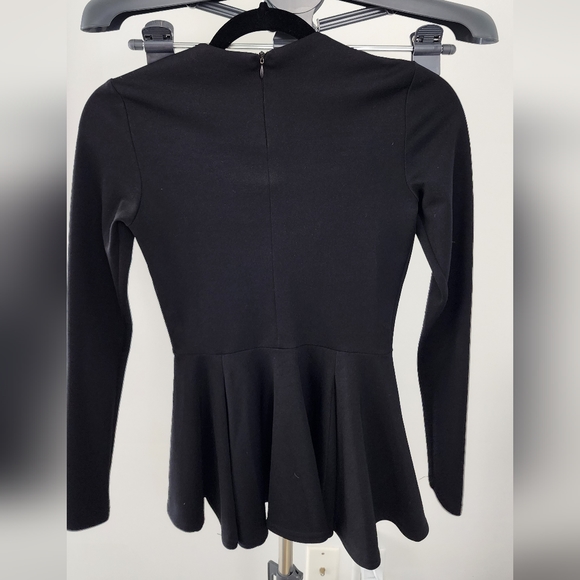 Black peplum asos top size 2 - Picture 2 of 3